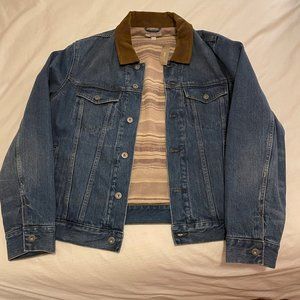 J Crew Wallace & Barnes blanket-lined denim jacket in western wash